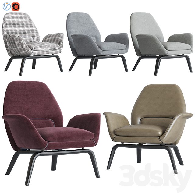 Gilliam Armchair Minotti