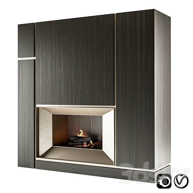 Modern fireplace