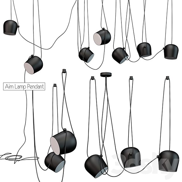Aim Lamp Pendant by FLOS
