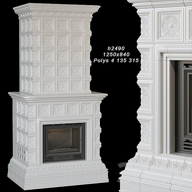 Tile fireplace 02