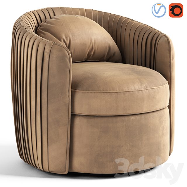 Fantasia Indigo Swivel Armchair