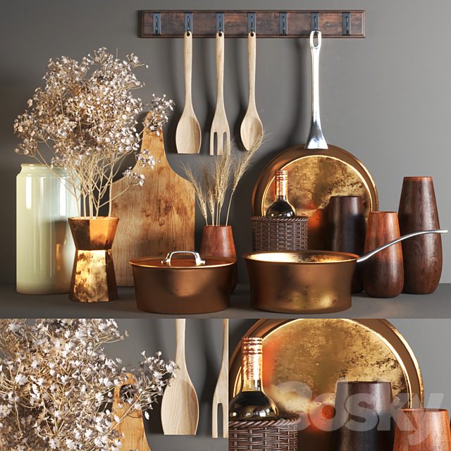 set135 -rustic kitchen set