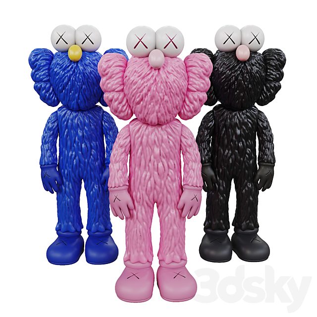 Heroes of the comic "Character KAWS BFF"
