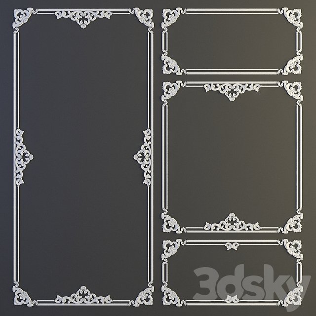 Gypsum stucco tracery