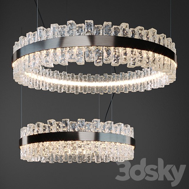 Cattelan italia Phoenix Ceiling lamp circle 64cm and 90cm width.
