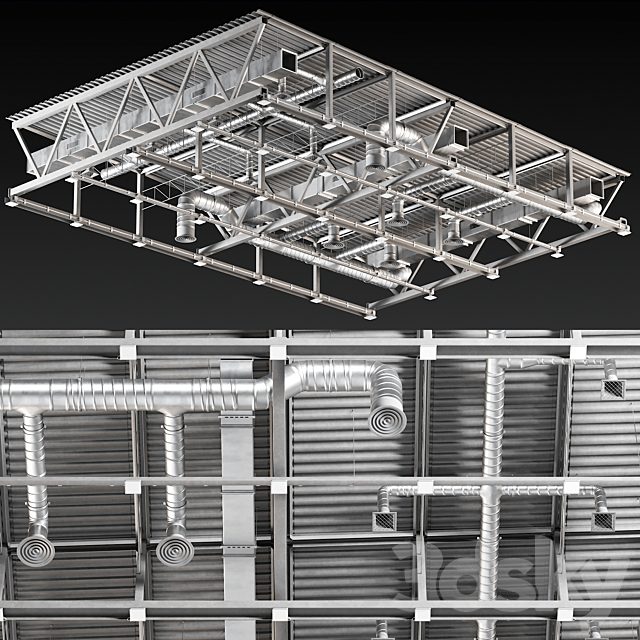 Ceiling Ventilation Grey