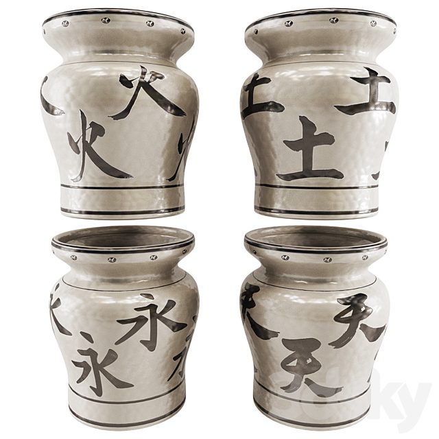 Chinese  Vase Set 05