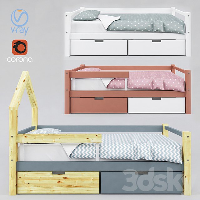 Children's bed SKOGEN