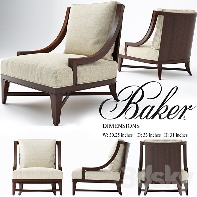 Nob Hill lounge chair, baker chair