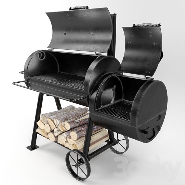 Oklahoma Joes Highland Smoker Reverse