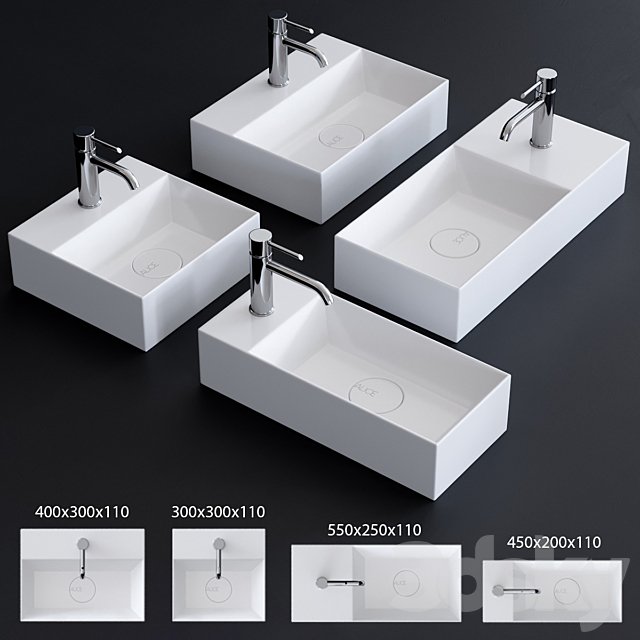 Alice Ceramica Spy Washbasin Set 1