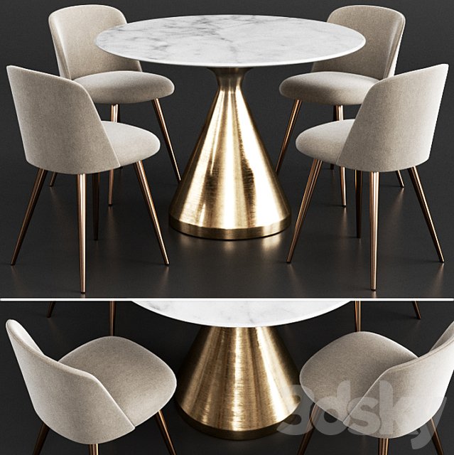 West Elm Dinning Set 9