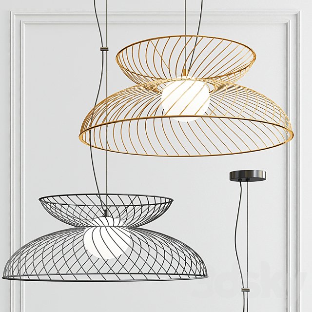 Cage Ceiling Light - Charcoal