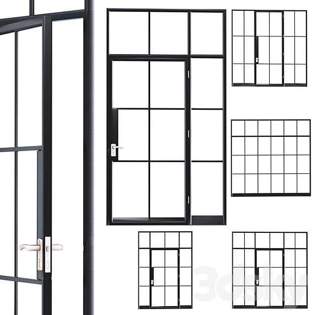 Steel door. Partition set 1