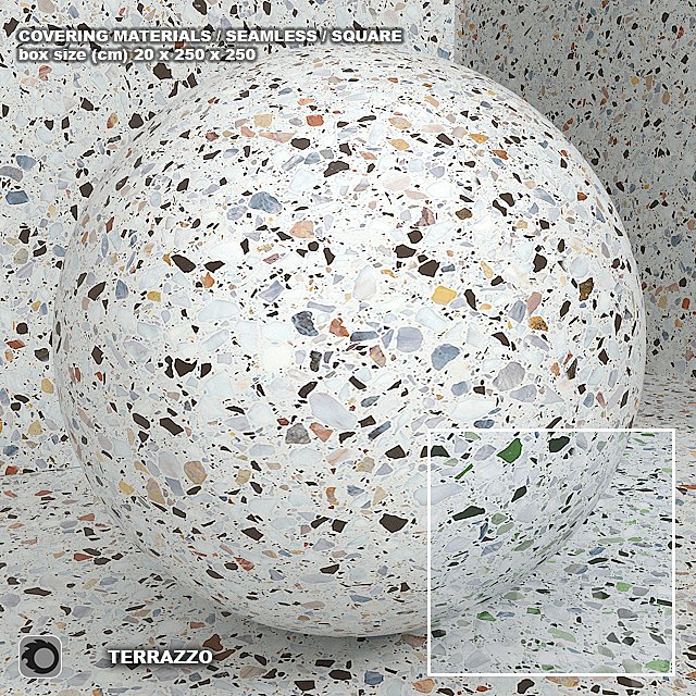 Material (seamless) - terrazzo - quartzite set 108