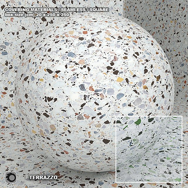 Material (seamless) - terrazzo - quartzite set 108