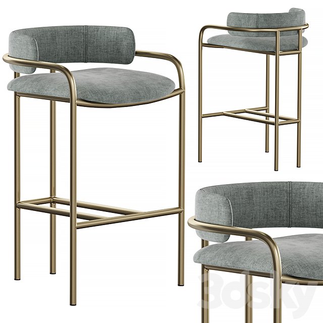West Elm-Lenox Velvet Counter Stool