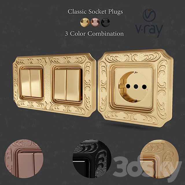 Classic plug sockets and switches
