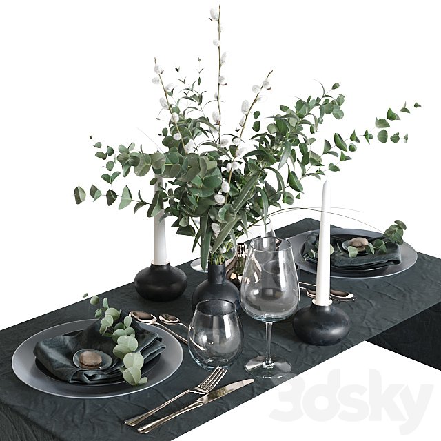 Table setting D 1 (vray NEXT)