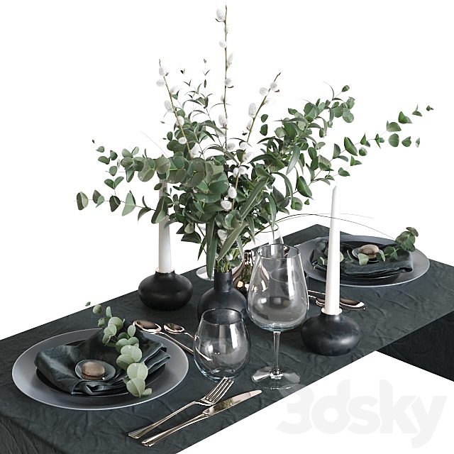 Table setting D 1 (vray NEXT)