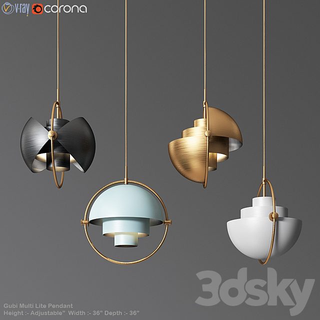 Gubi Multi Lite Pendant Louis Weisdorf