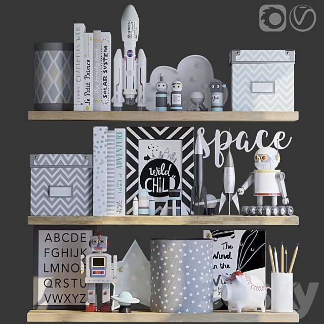 Decorative set for the children's boy