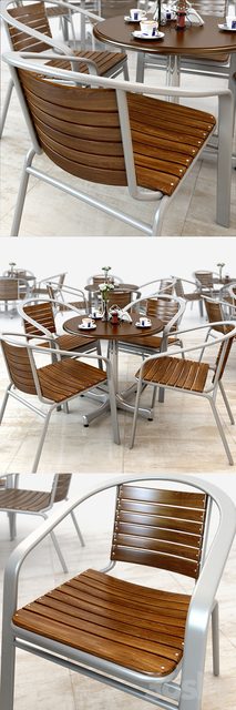 Table and chears for street cafe