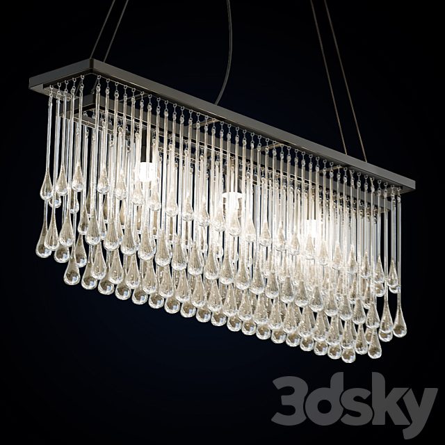 Ochre Drizzle Chandelier