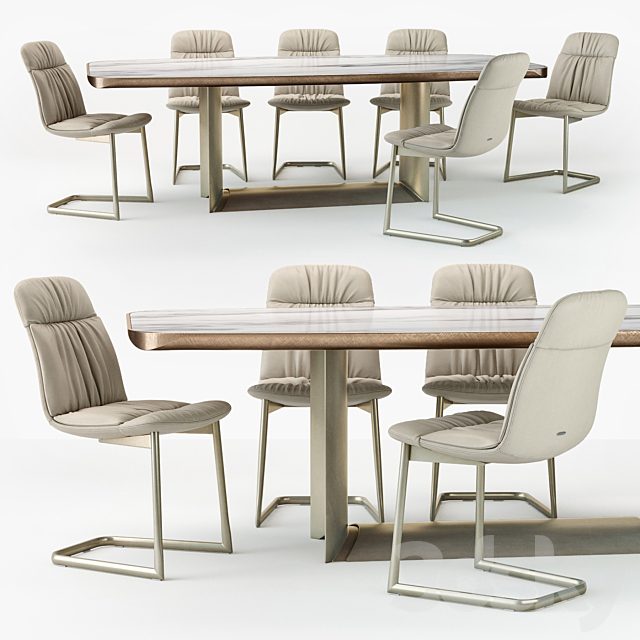 Cattelan Italia Kelly chair Dragon table