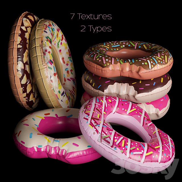 Inflatable circles Intex "Donuts"