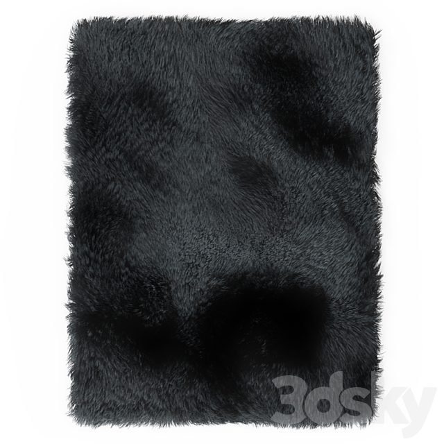 Carpet Fur Gray Shaggi 02
