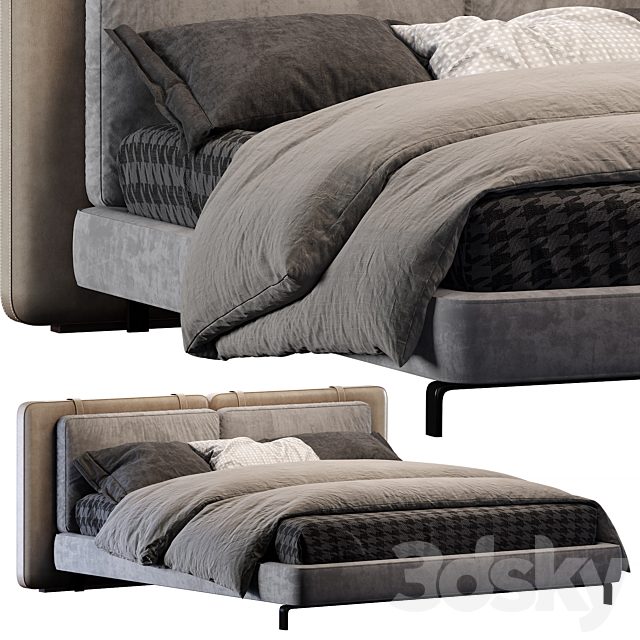Minotti bed Tatlin "Soft"