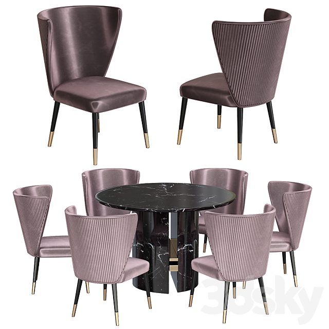 Minotti Chair and table