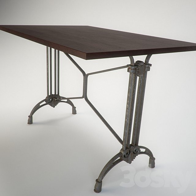Wrought-iron table