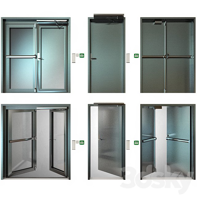 Metal fire doors