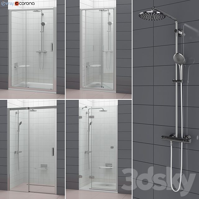 Set of shower doors RAVAK set 52