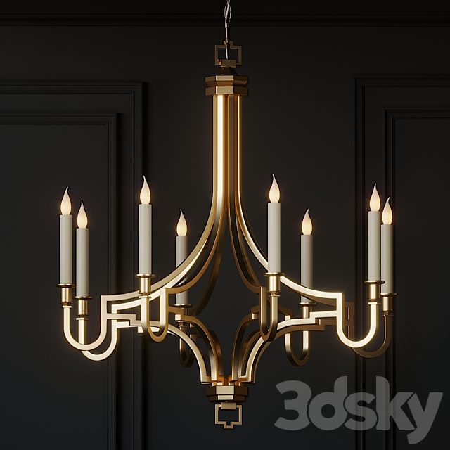 Chapman & Meyers Mykonos 8-Light Small Chandelier