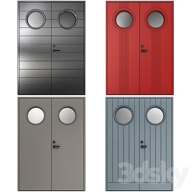 Metal fire doors