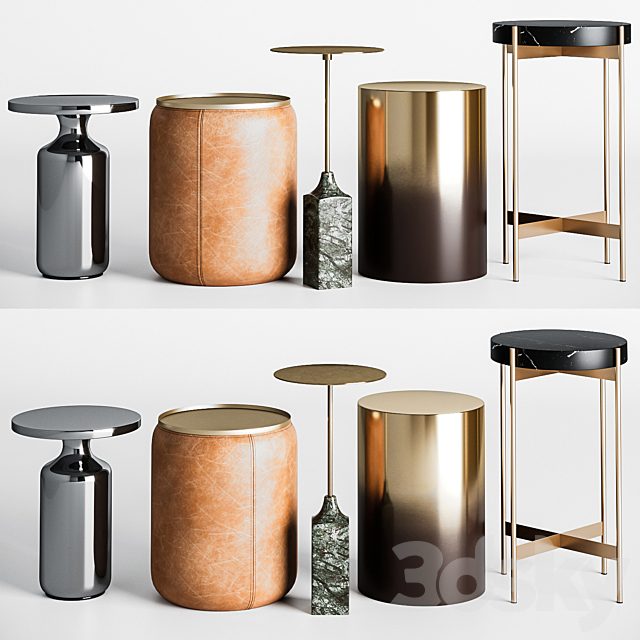 CB2 Side round tables set