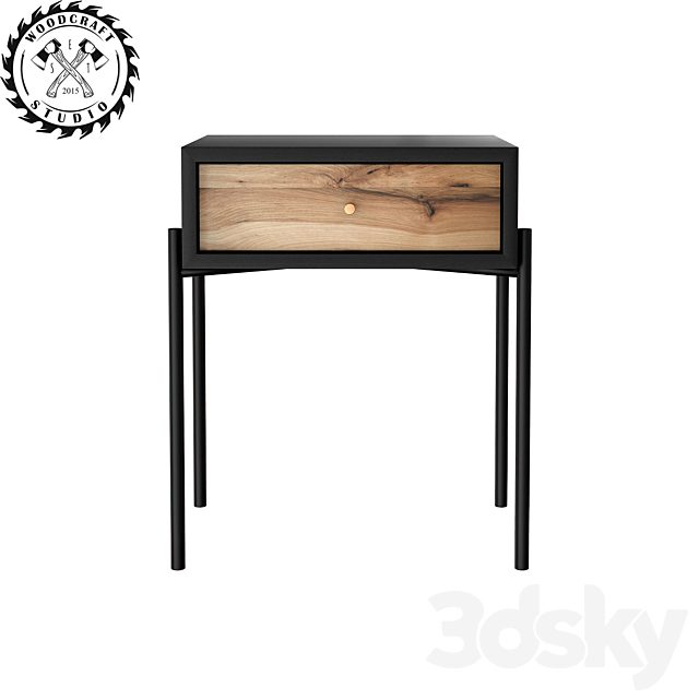 Frank nightstand - WoodCraftStudio
