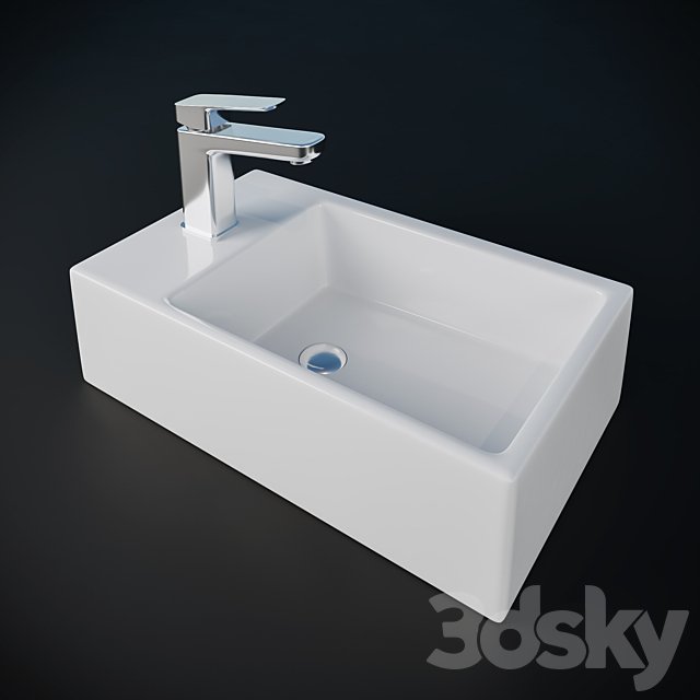 Ideal Stadart STRADA asymmetric washbasin