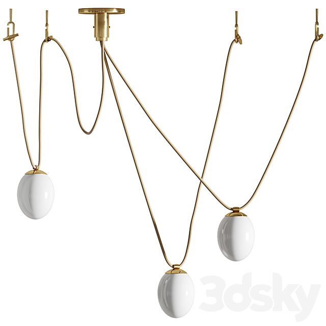 Augustine 3-Bulb Glass Chandelier by goop