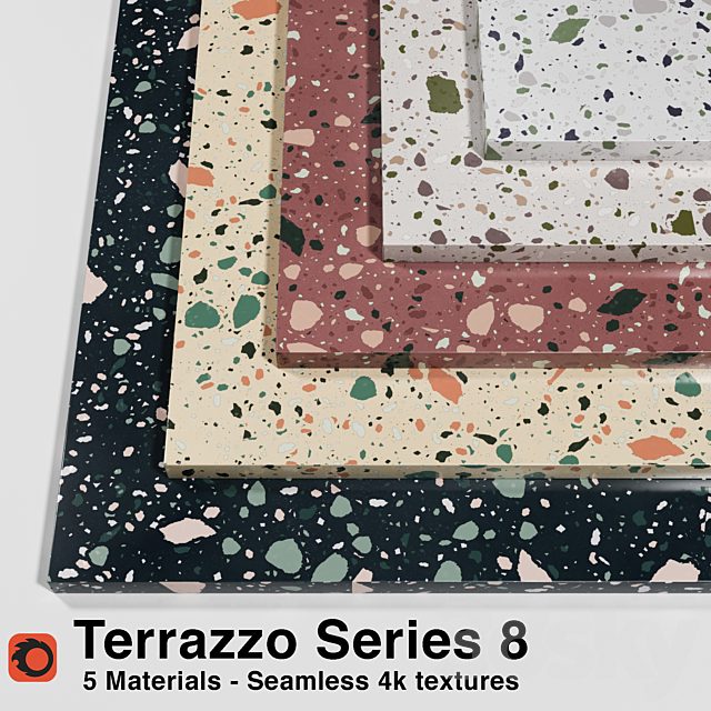 Terrazzo - Series 8 (5 Seamless Materials)