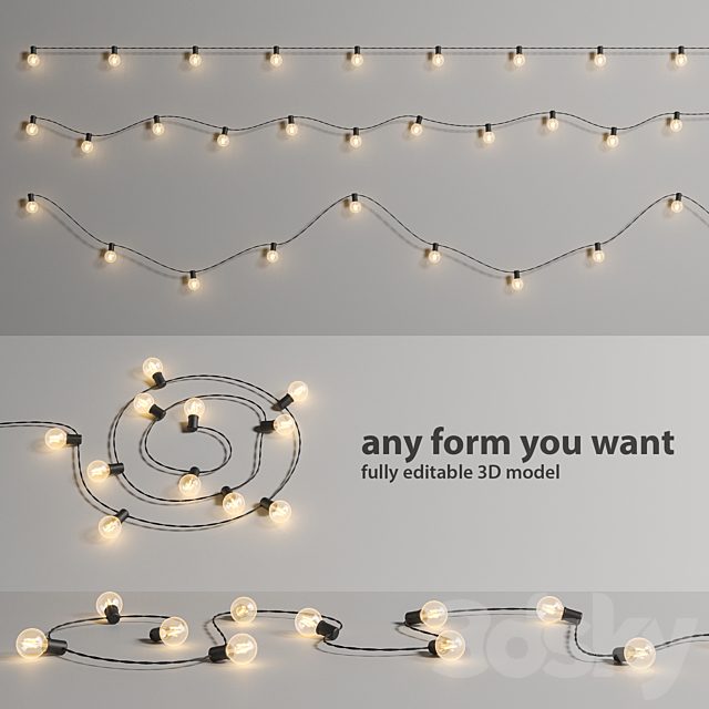 Editable Garland Lights Set 2