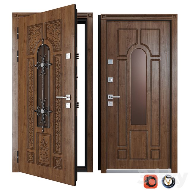 Entrance metal door of Vezha 4 3d (Your Frame)