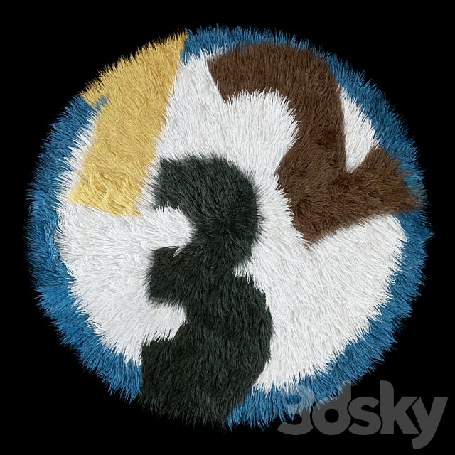 Children carpet round 1-2-3