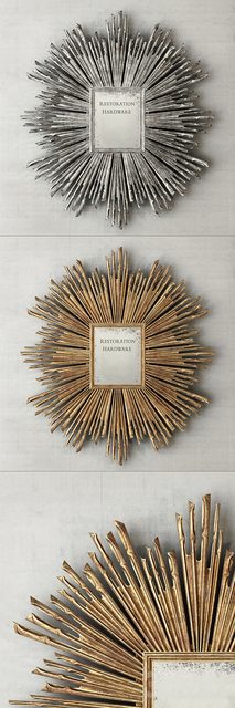 RH/ 17TH C. SUNBURST MIRROR