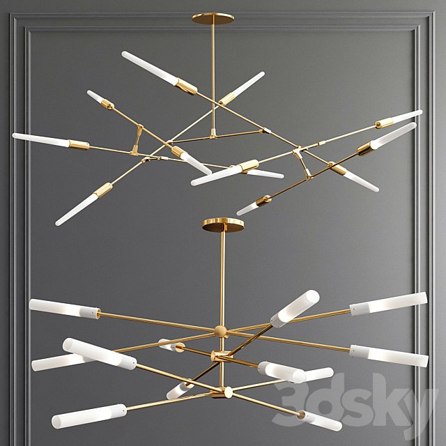 Flute 3-30 LED & Dawn Chandelier