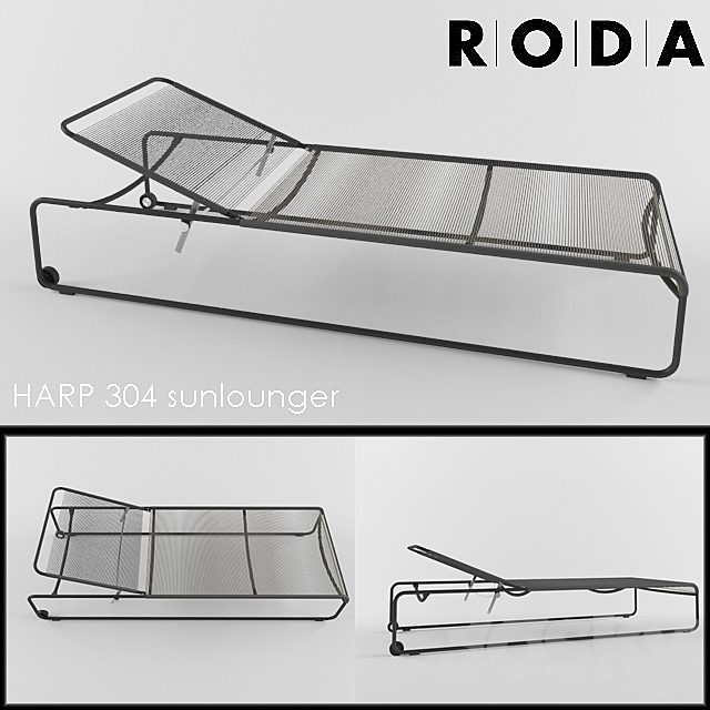 RODA / HARP 304 sunlounger