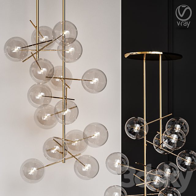 Gallotti & Radice Bolle Pendant Light by Massimo Castagna